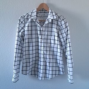 Frank & Eileen Barry Windowpane Plaid Button Down Shirt